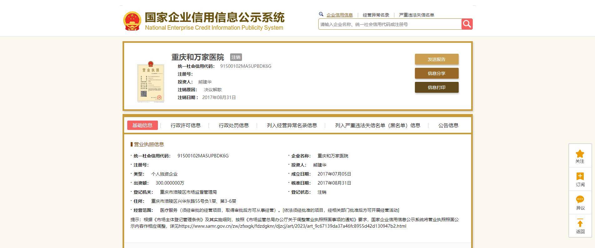 重庆和万家医院因过度诊疗、 变造文书等违法行为被罚466万(图2)