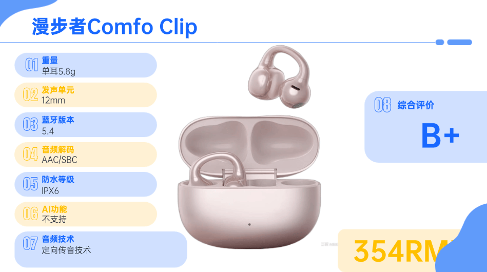 挂耳式耳机什么牌子戴起来舒服？2026舒适度最好的开放式耳机推荐