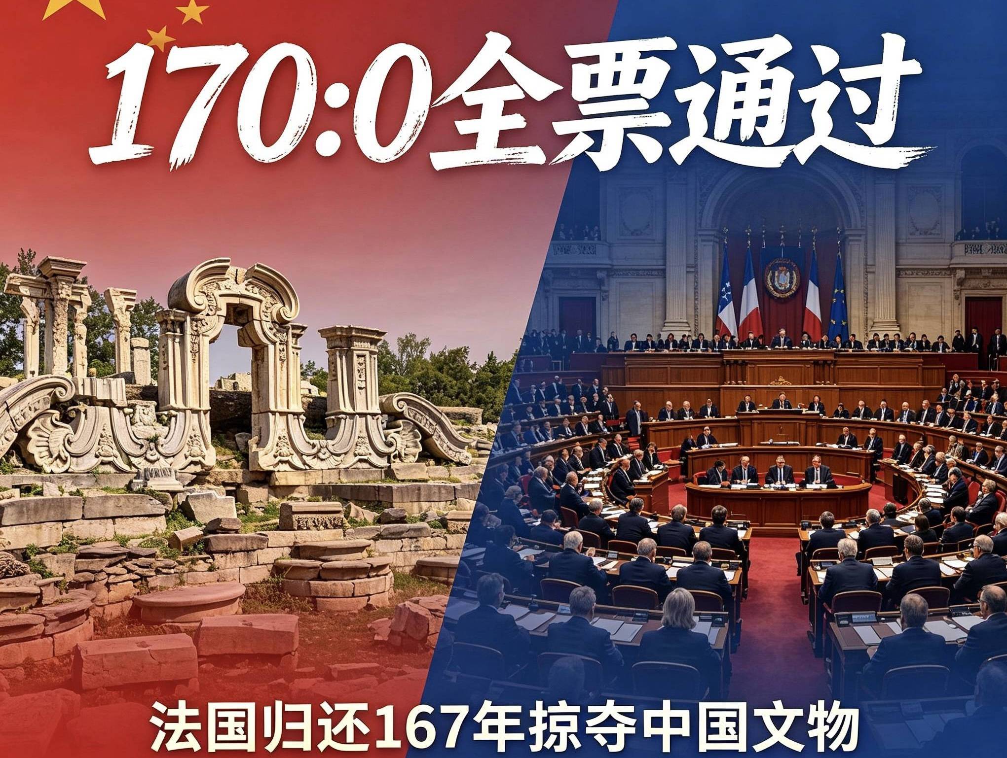 突发！法国170:0全票通过：归还167年掠夺中国文物，国宝要回家了_法案_雨果_东西