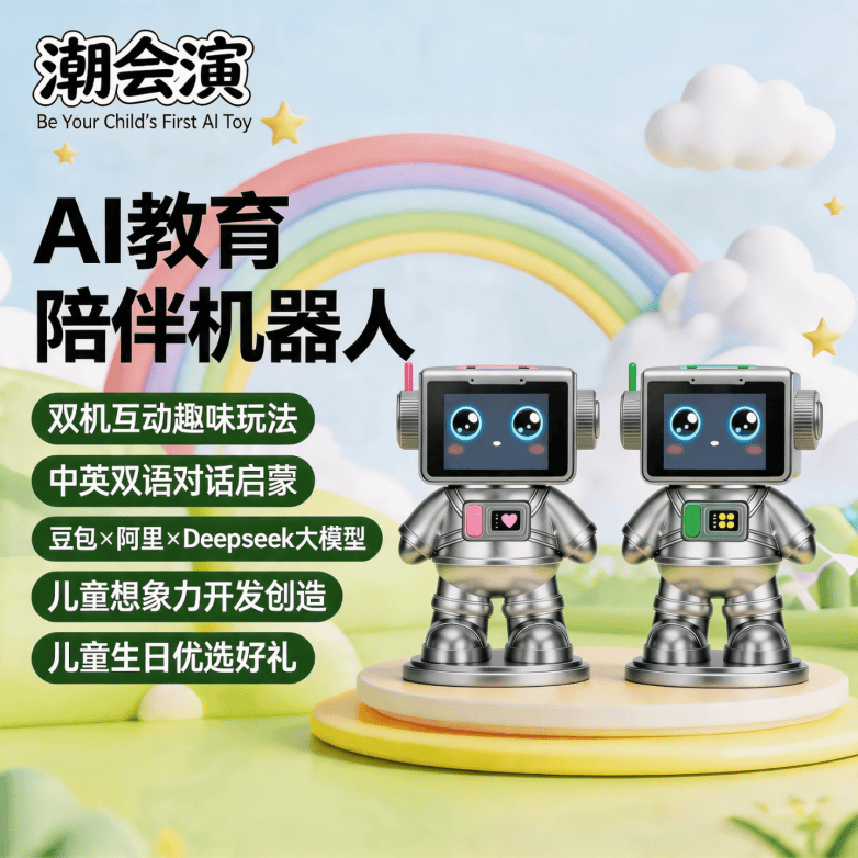 潮会演｜入选理事单位 高端儿童生日礼物引领AI玩具价值深耕(图3)