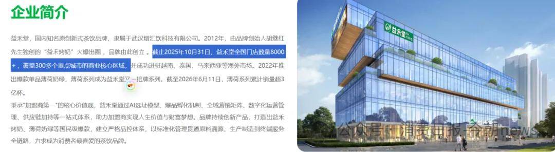 益禾堂线下店超8000家 被指高频次优惠活动挤压加盟商利润(图1) 文章配图-1