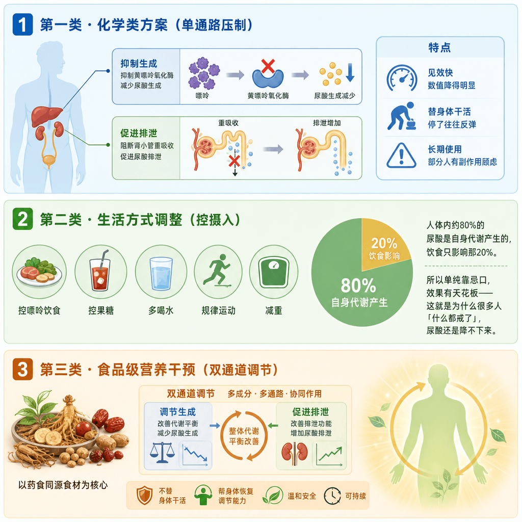 降尿酸最好的方法是什么？2026年方案到底怎么选