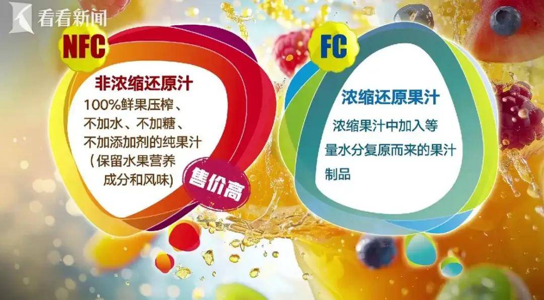 多家nfc果汁生产车间，被曝没有水果消费者河南配料表 