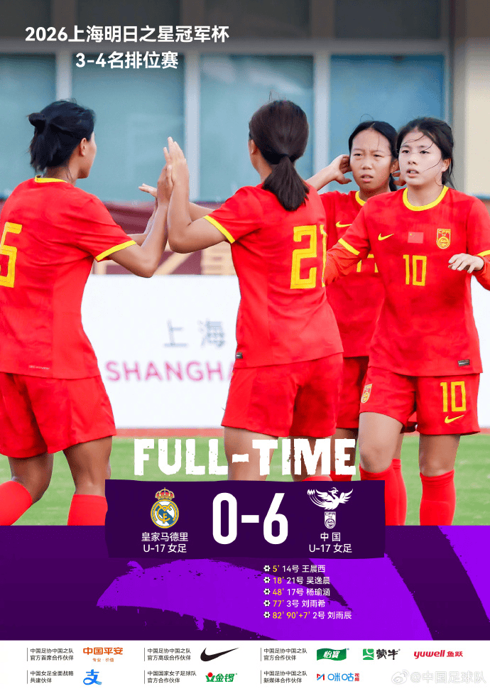 季军收官！5人破门+4度中框 中国U17女足6