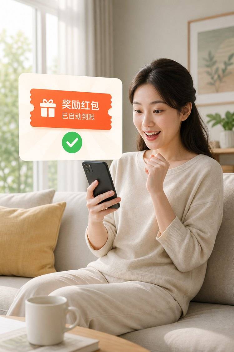 介绍人收到转赠奖励到账通知，奖励券发到我的卡包