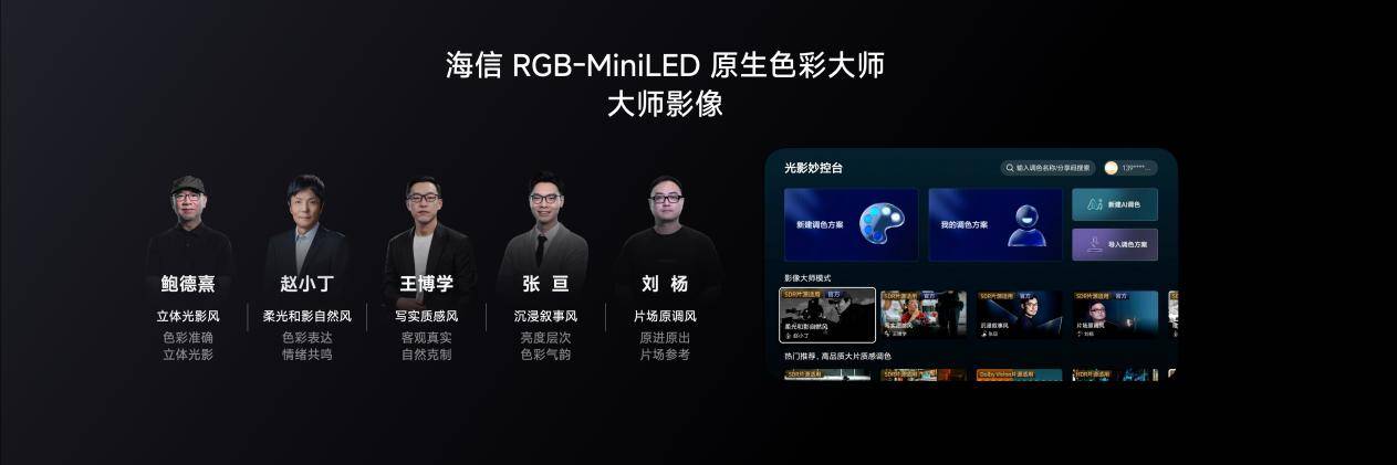 《院线画质搬进客厅！海信RGB-Mini LED双旗舰发布，原生真彩实力拉满》