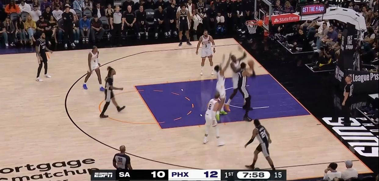 NBA季前赛:文班亚马贡献13+7+6,马刺以98102不敌太阳