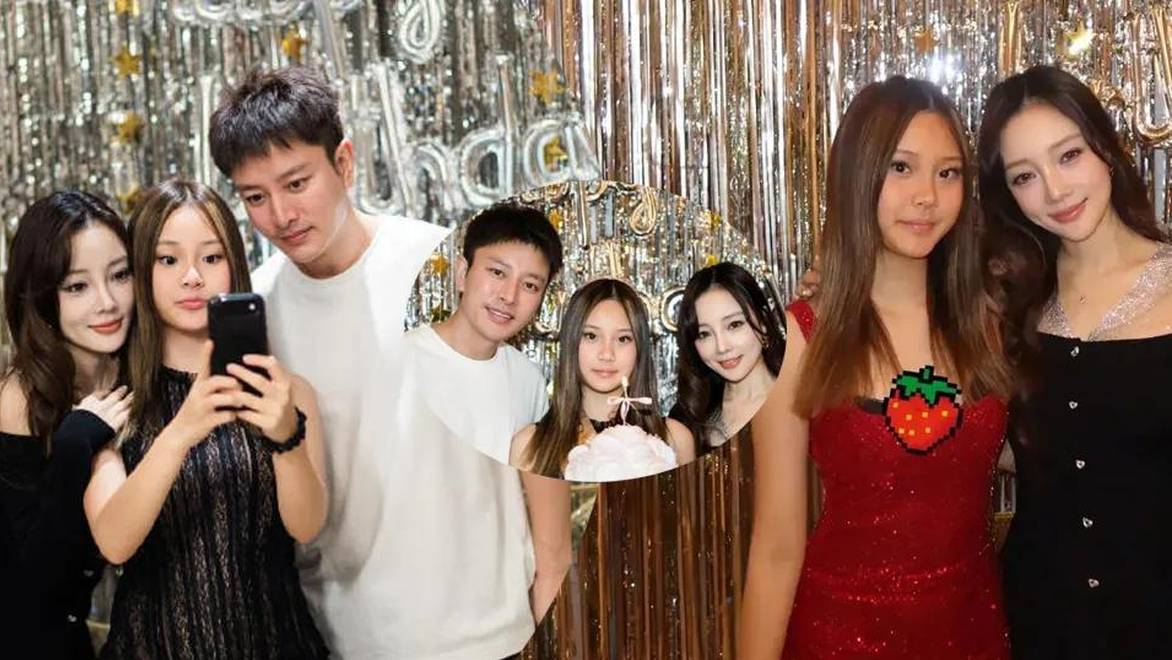 贾乃亮李小璐为甜馨庆生，与女儿合影温馨有爱