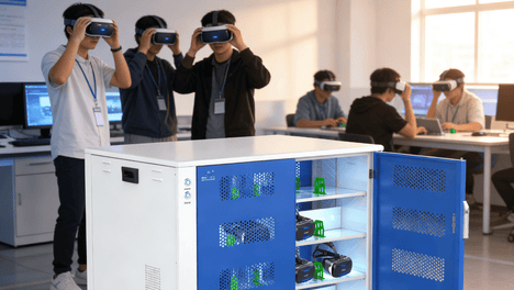 VR集中充电柜，一站式解决批量设备管理难题！