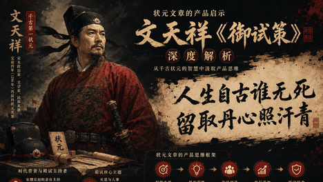 状元文章的产品启示_宋末·“千古第一状元”文天祥《御试策》