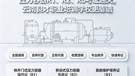 昆明压力容器作业证培训学校哪家靠谱