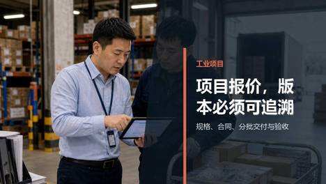 工业品和建材渠道的项目报价与订单履约