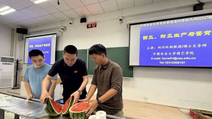 上课先吃瓜，中国农大这门课火了