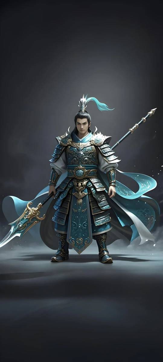 手机壁纸，汉昭烈帝刘备携五虎上将卧龙凤雏前来助阵，国潮壁纸