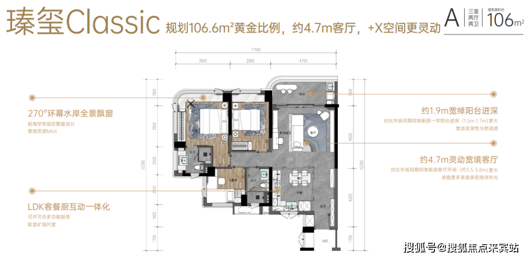 戶型 戶型圖 平面圖 1080_528