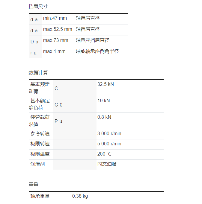 轴承注油量标准图片