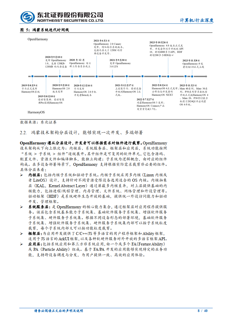 計算機行業鴻蒙生態深度報告:鴻蒙元年已至,百億市場