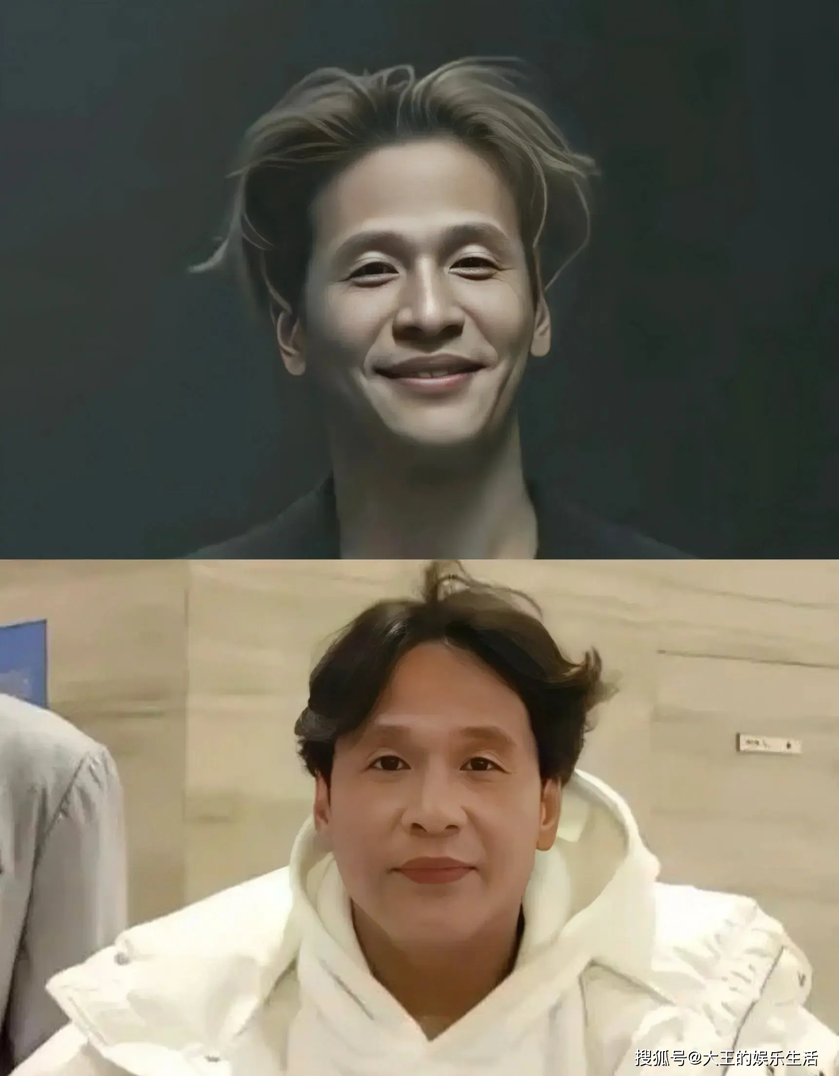 宋小宝去韩国爆改男爱豆,中分卷发看起来韩味十足,皮肤白了很多_形象