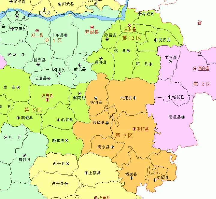 民国时期,周家口镇属于商水县,不过算是边界地带,淮阳,西华商水三县