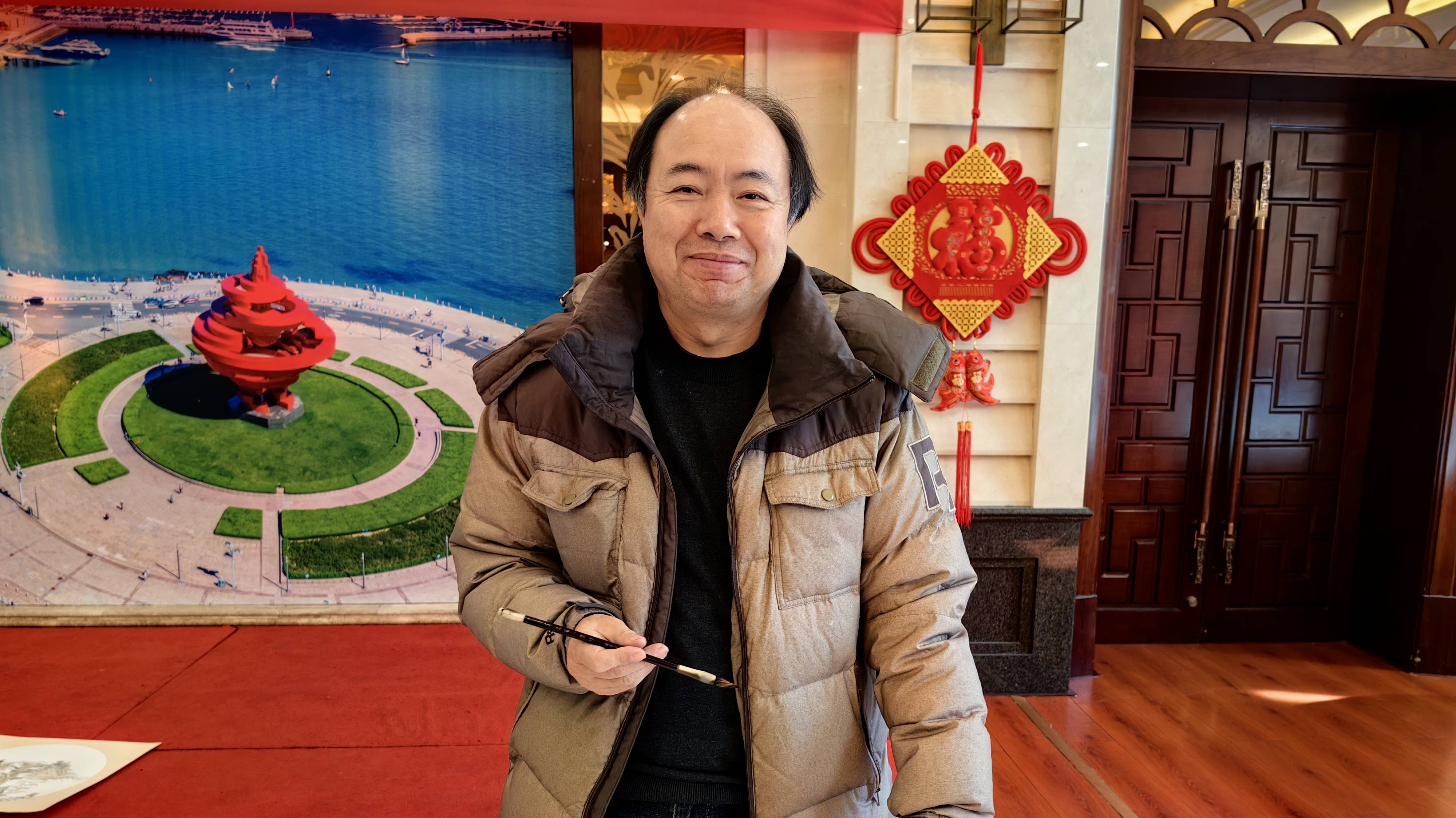 书法学本科专业负责人刘飞云,青岛华海文化艺术交流中心理事长雪君