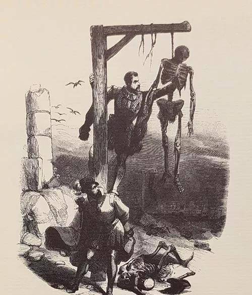 绞刑架是怎么绞死人的图片