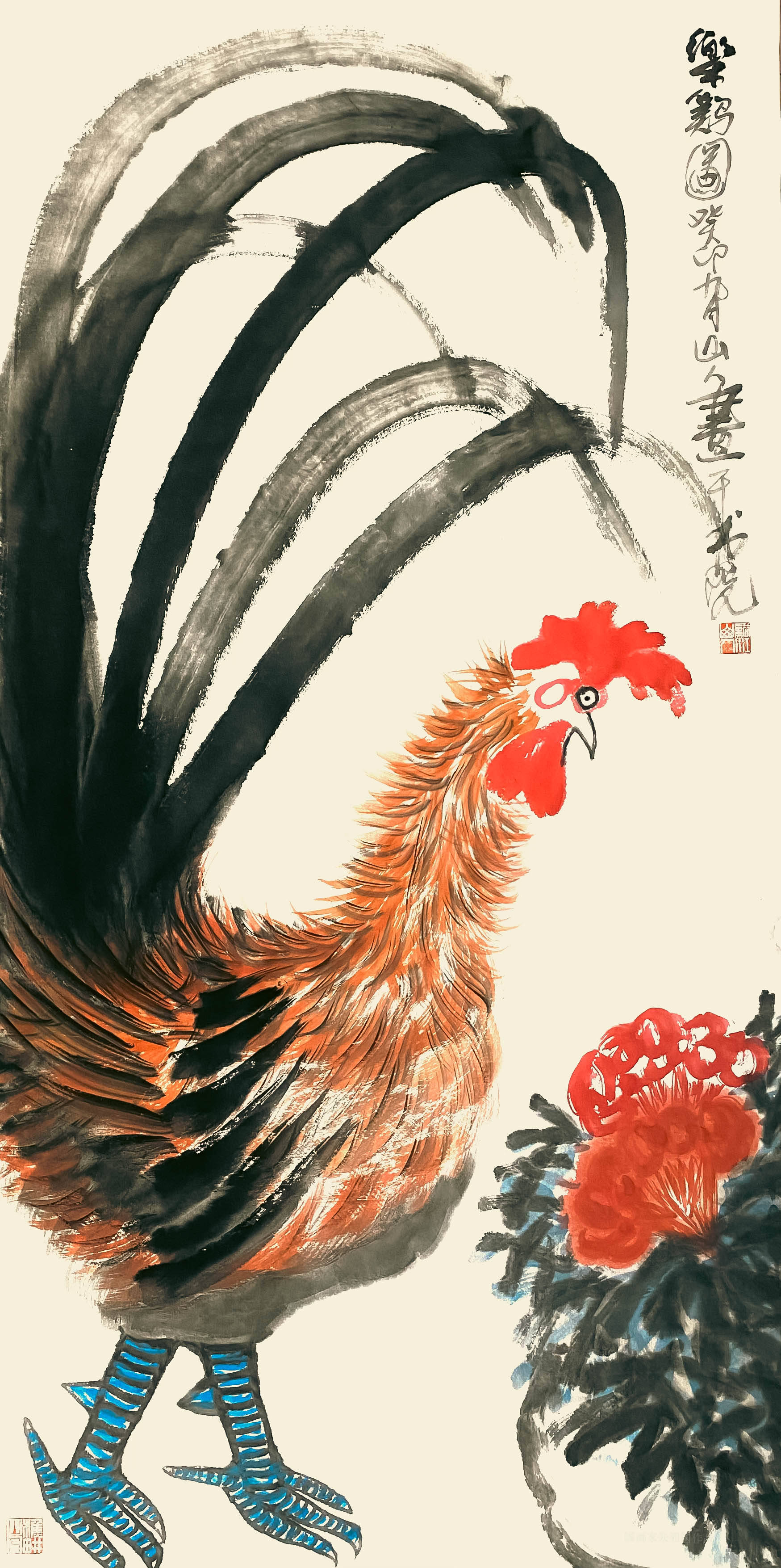 国画家朱祖国古意盎然又新风荡荡的花鸟画_艺术_中国画_作品