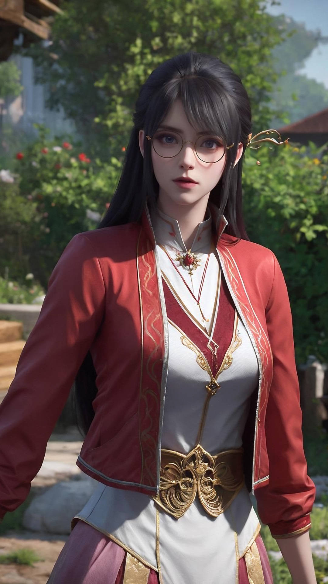 叶欣蓝AI高清手机壁纸:丹塔叶家大长老叶重的孙女-搜狐大视野-搜狐新闻