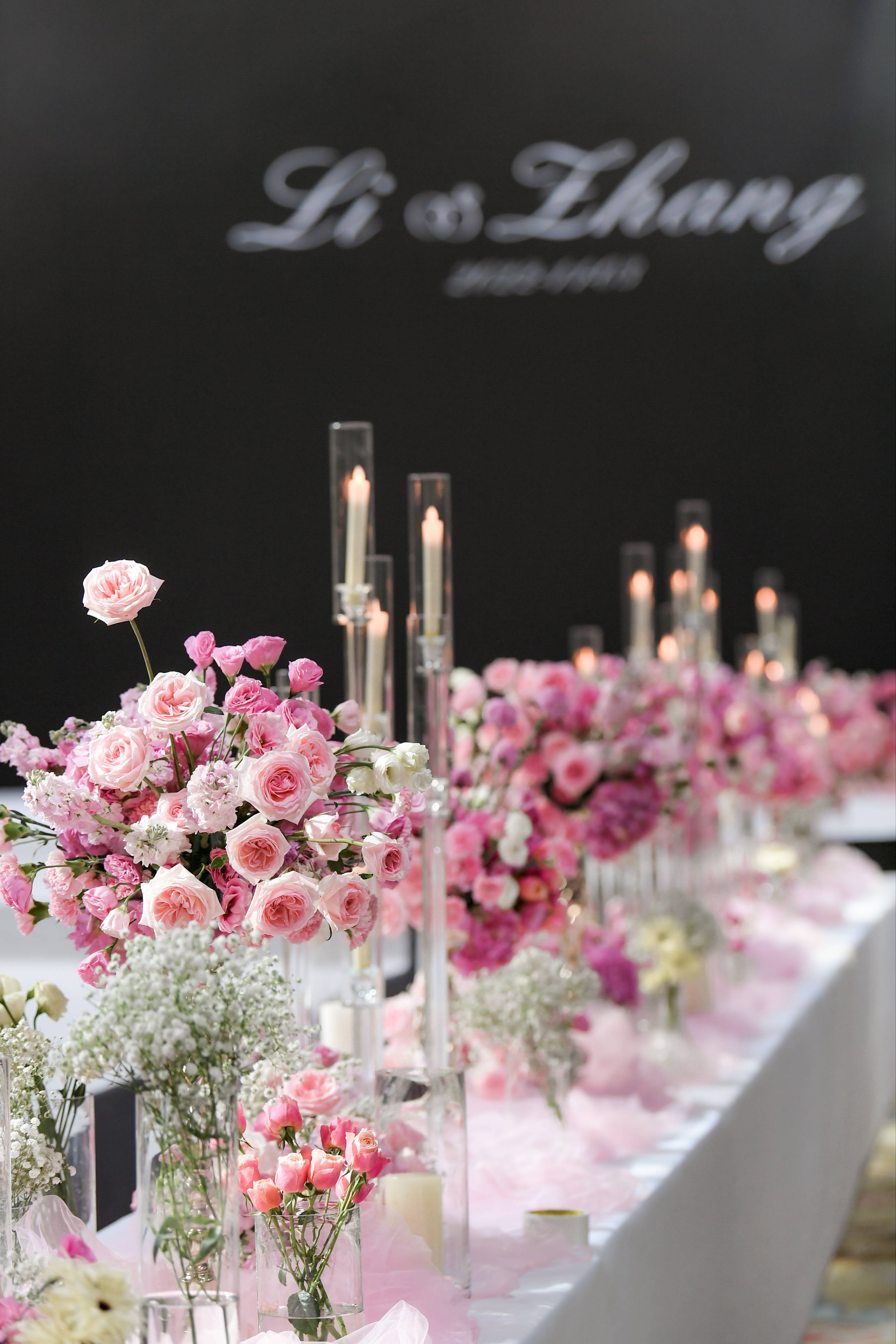 韩系婚礼氛围感太棒啦!浪漫交织美到发光_粉色_水晶_