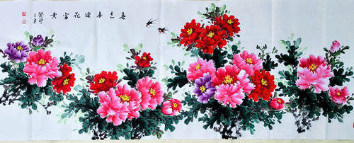 光耀华夏:画家韩三平迎新年牡丹画网络作品展