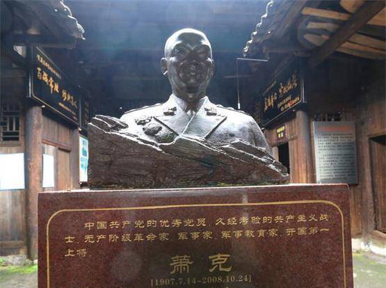 通山寻找烈士墓,终于圆了烈士和亲属的心愿,站在萧克允烈士墓前, 将军