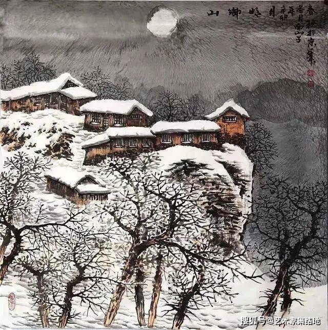 著名画家赵春秋百幅雪景山水画的魅力解读