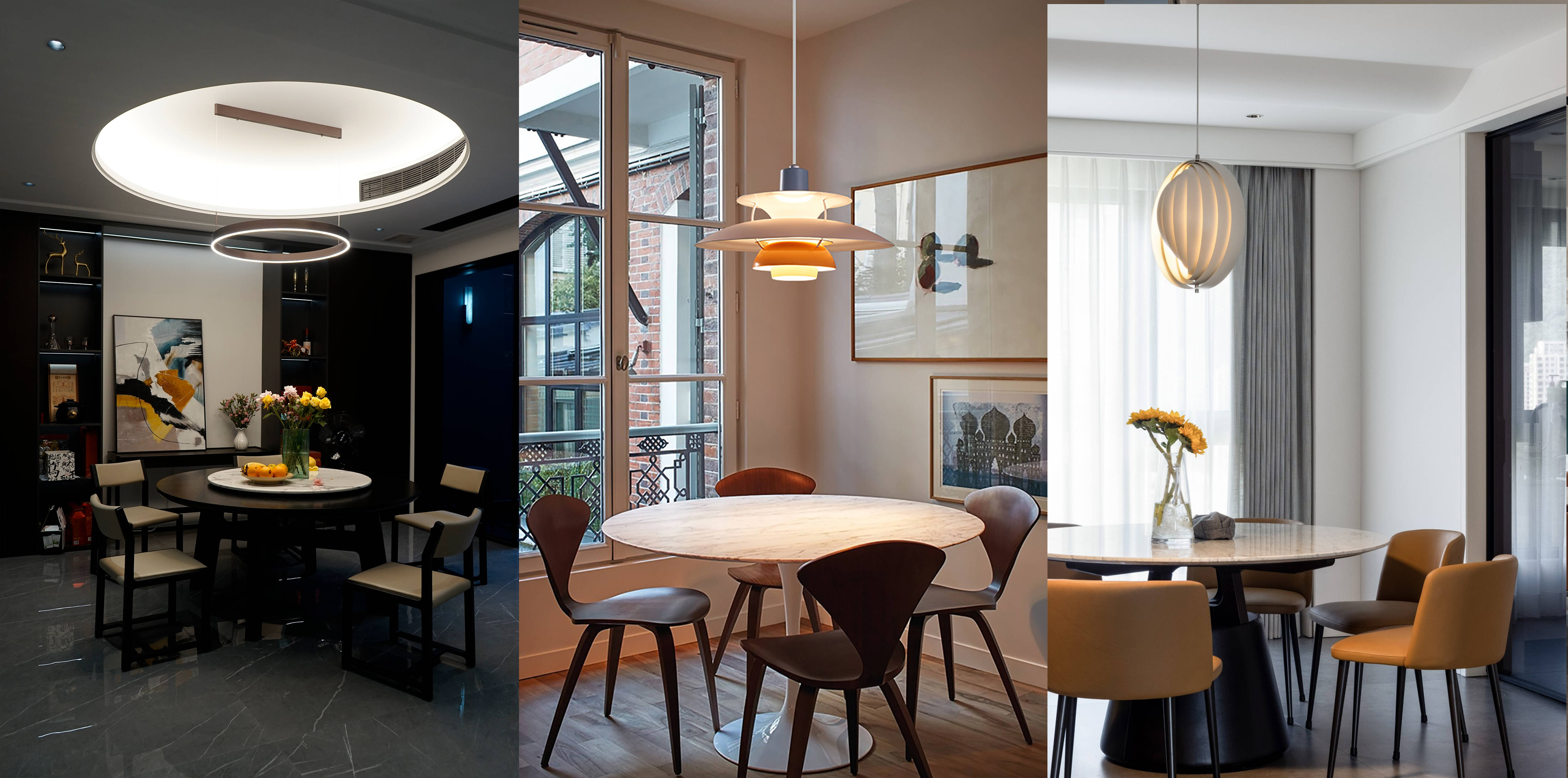 这4种餐桌灯具选择,跟着做就对了_餐厅_照明_吊灯