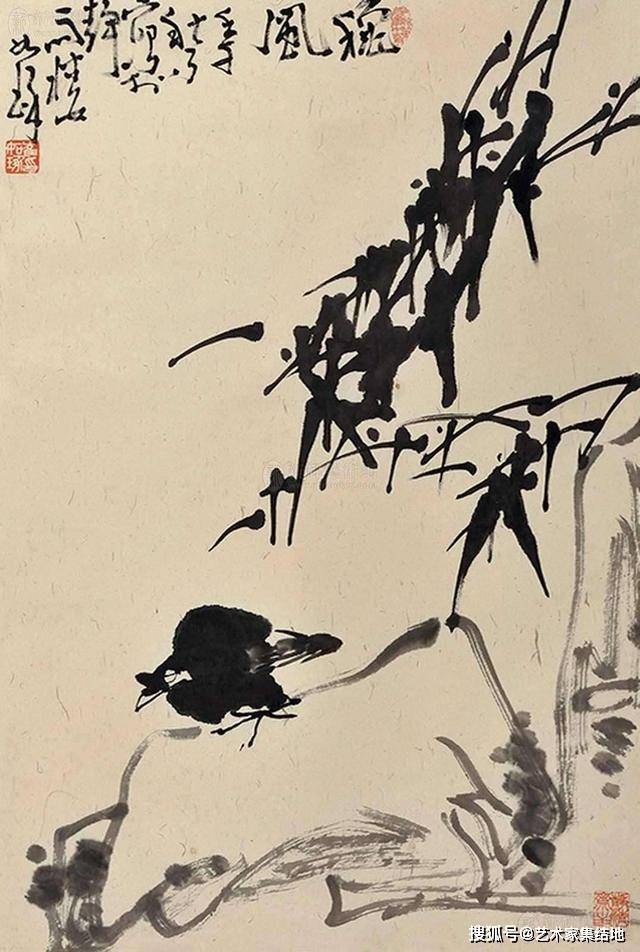 崔如琢:书画艺术的大写意之美,百幅经典国画作品欣赏_成就_绘画_书法