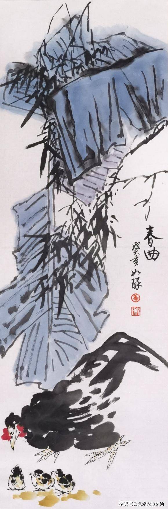 崔如琢:书画艺术的大写意之美,百幅经典国画作品欣赏_成就_绘画_书法