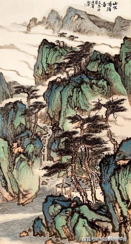 现代与自然的完美平衡:石峰山水画作,让你的生活多一份宁静