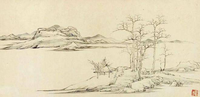 这组清代山水小品,画风太脱俗了!