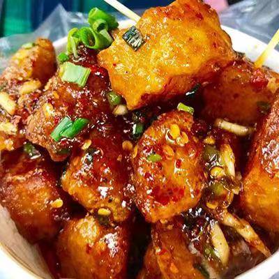 锅巴洋芋的制作