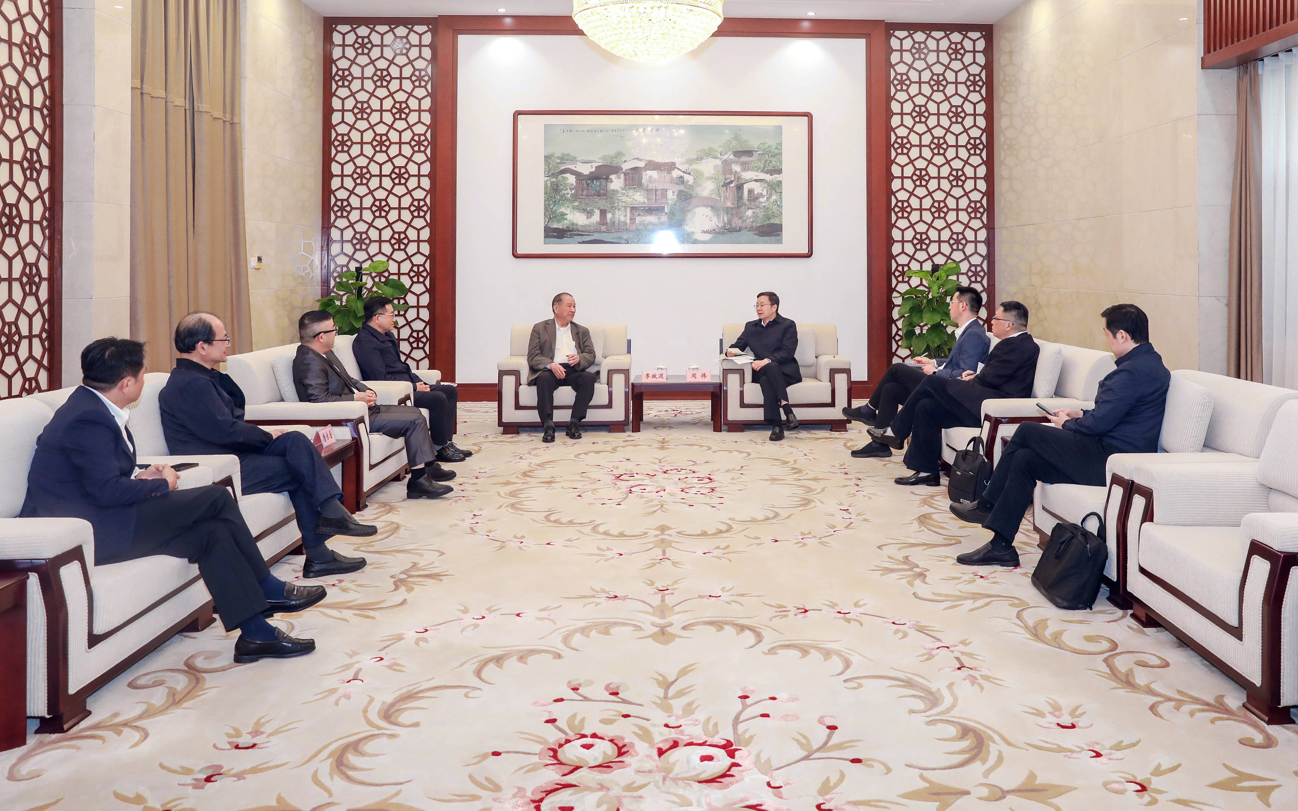 周伟会见干细胞领域科学家李政道博士一行