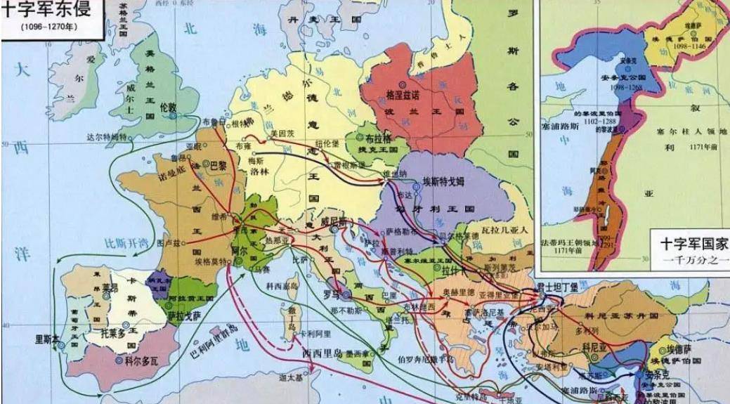 原创详解千年中世纪十字军东征一无所获英法百年战争后逐渐觉醒