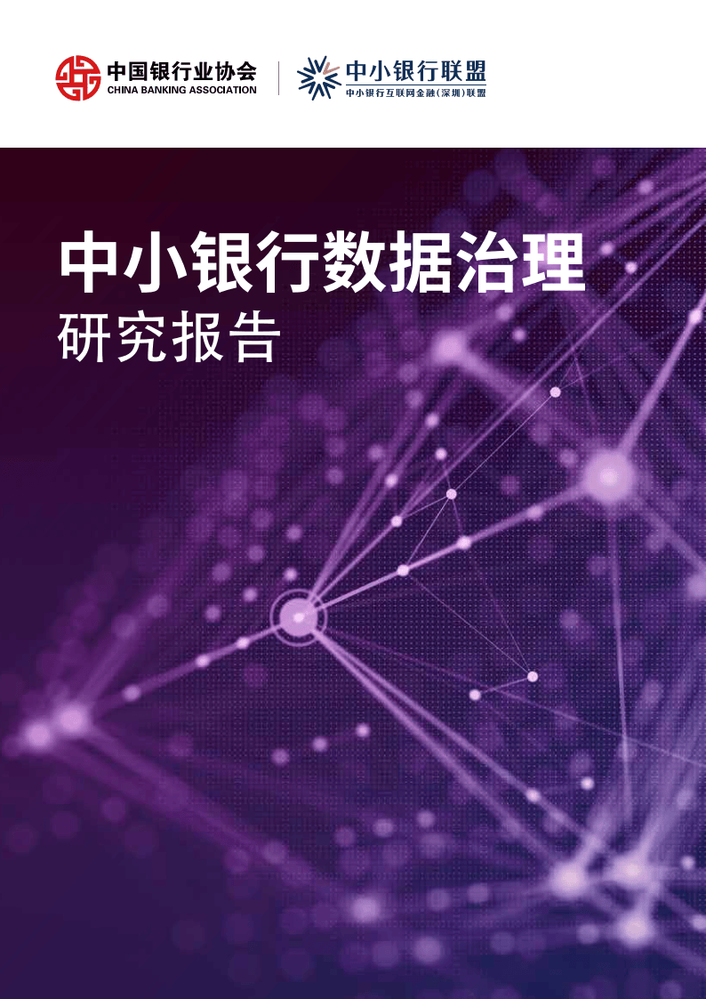 中小银行数据治理研究报告附下载