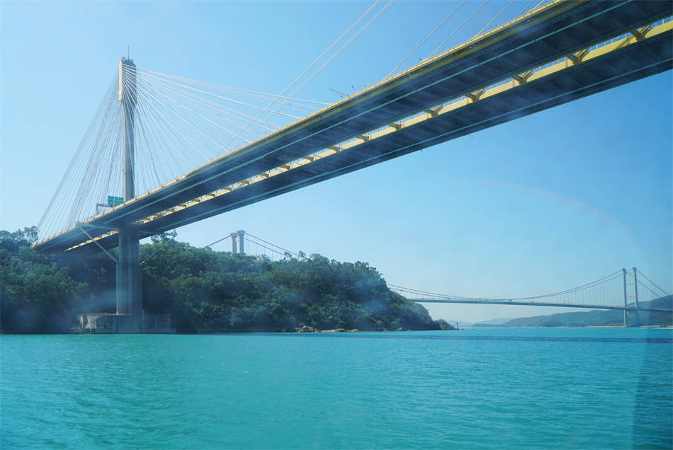 原创香港马湾珀丽湾双桥凌空渚清沙白的离岛游