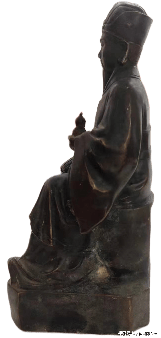 云台二十八将之一药王邳彤铜像