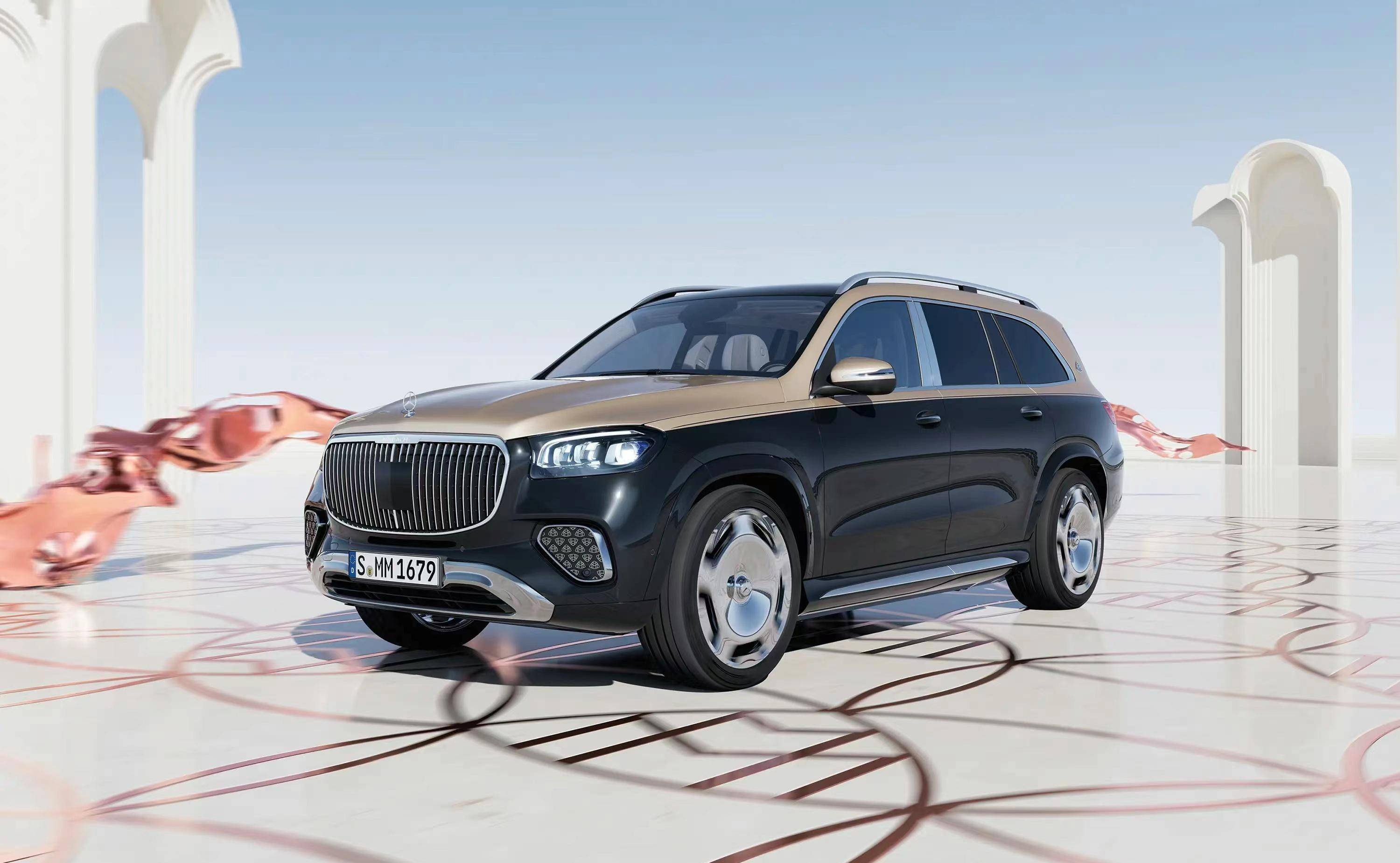 外观方面,迈巴赫gls night series配备了全新风格的外观套件,包含大量