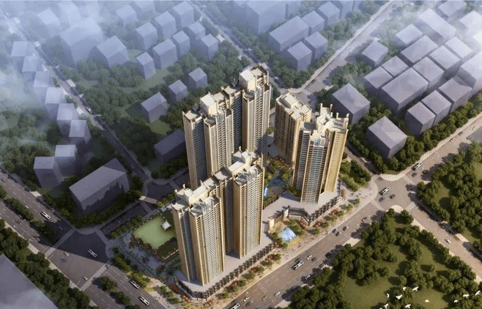 面积约14万﹐,项目共有6栋住宅组成,其中1栋a/b座是总层高43f的商品房