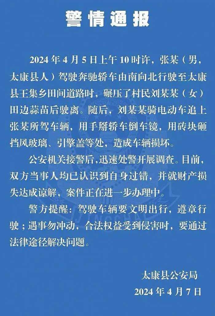 大妈怒砸奔驰车后续来了河南警方发通报其中有隐情