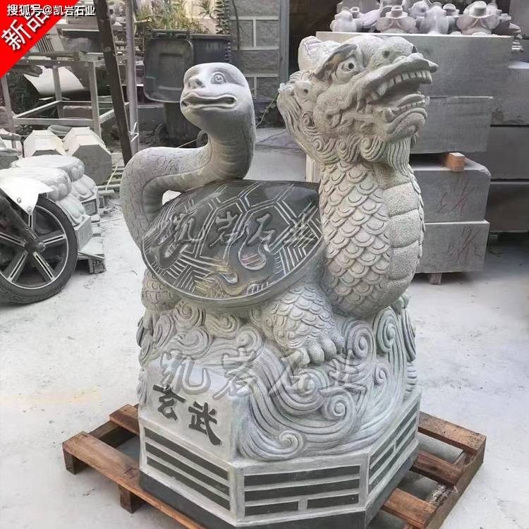 古代石雕四大神兽青龙白虎朱雀玄武石雕图片