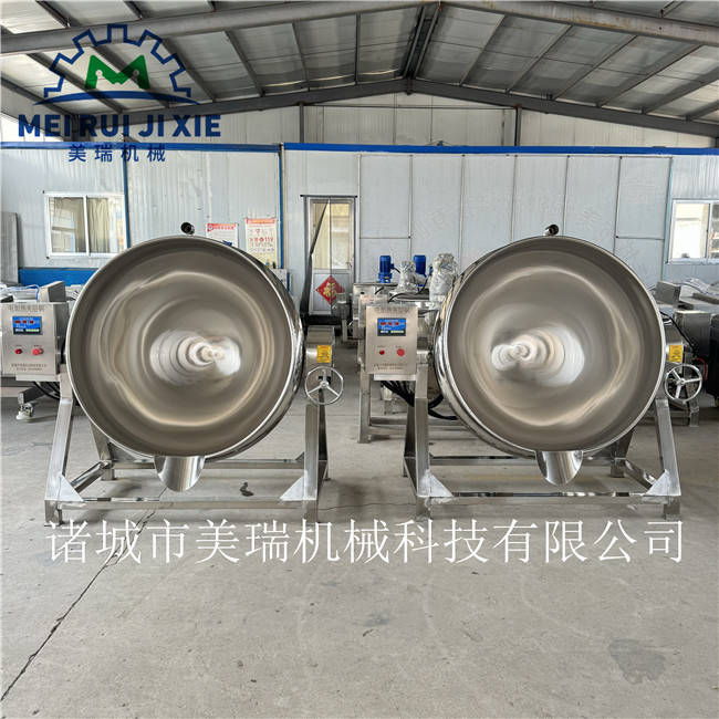 500l电加热夹层锅立式蒸汽加热夹层锅全自动大型卤肉锅厂家批发