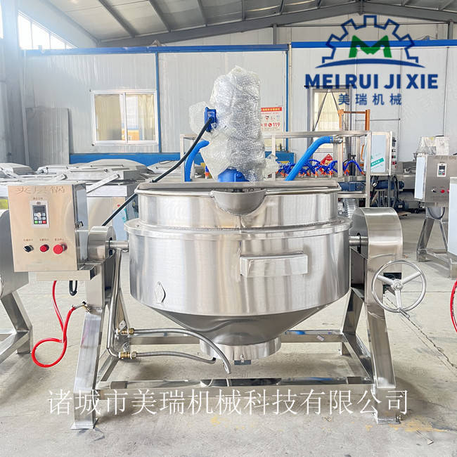 500l电加热夹层锅立式蒸汽加热夹层锅全自动大型卤肉锅厂家批发