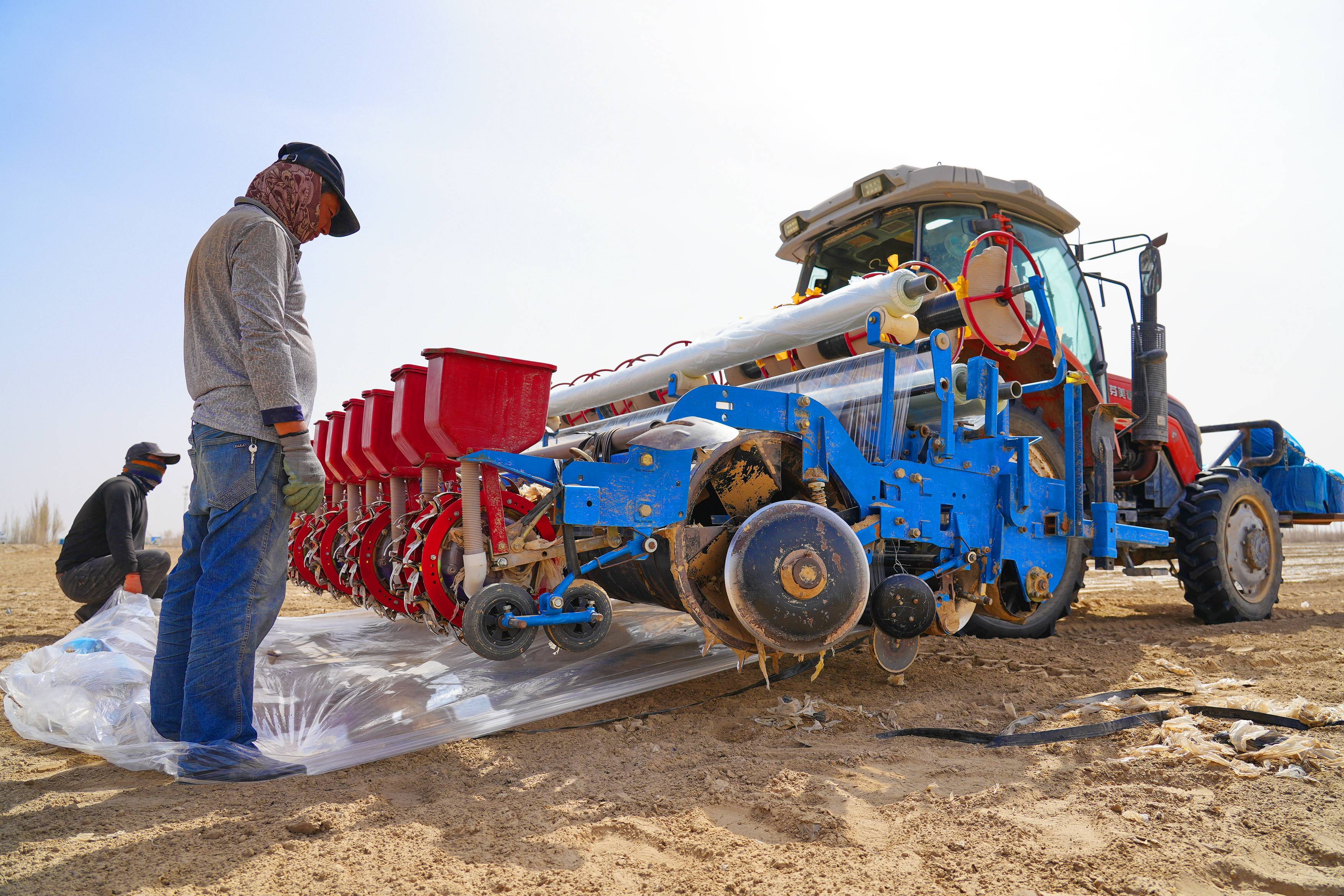 若羌万亩棉田播种启幕 机械化种植尽显"科技范儿"!