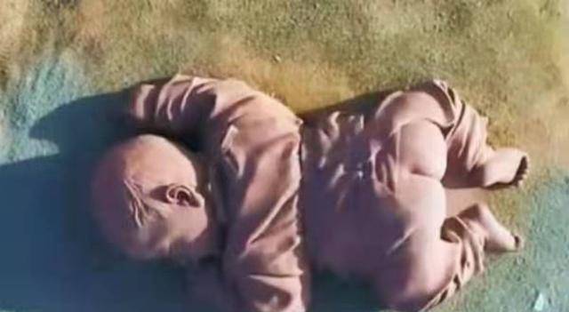 沙漠出现一个"巨婴",沉睡了近两年,游客表示很心疼